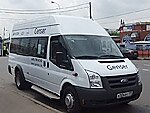 Бесплатный автобус Genser в пункт аренды автомобилей АрендаАвто-кнд на Новорязанском шоссе